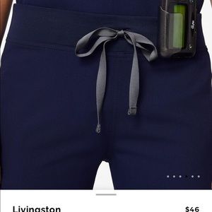 NWT FIGS NAVY LIVINGSTON SCRUB PANTS